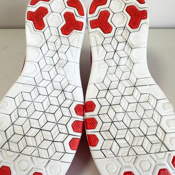 Nike Free TR Flyknit Womens Shoes Sneakers Size US 9 Orange Red Runners Jogging - Picture 15 of 16